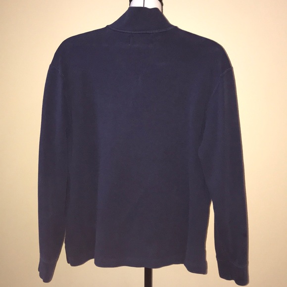 Polo by Ralph Lauren Navy 1/4 Zip Sweater - Picture 6 of 9